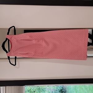 Ann Taylor Sleeveless Coral Dress